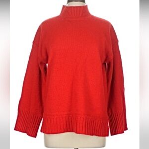 Cozy Red Women's Turtleneck Sweater